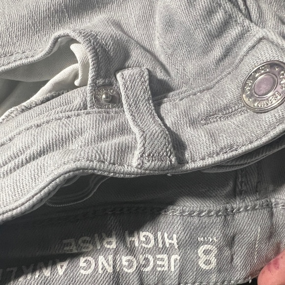 Gap Girls Gray jegging ankle high rise Jean- size 8 - Picture 3 of 4